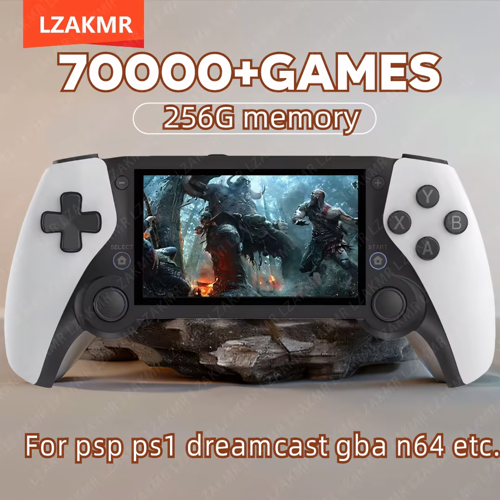Portátil Retro Gaming Console, M25 Handheld Game Player, Gaming Console, 64G, 20000 + Jogos Para PSP, N64, PS1, DC, NDS