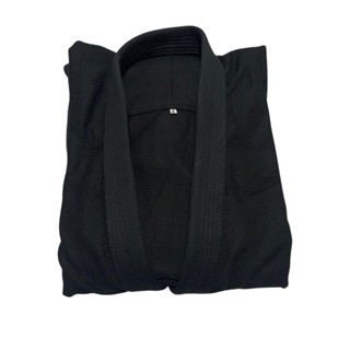 KIMONO JIU -JITSU TRANÇADO FORTE PRETO ADULTO PROMOÇÃO