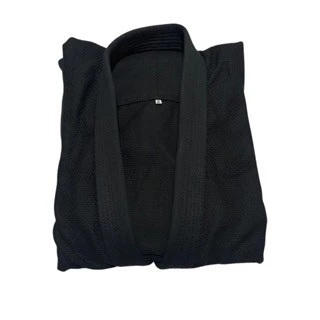 KIMONO JIU -JITSU TRANÇADO FORTE PRETO ADULTO PROMOÇÃO