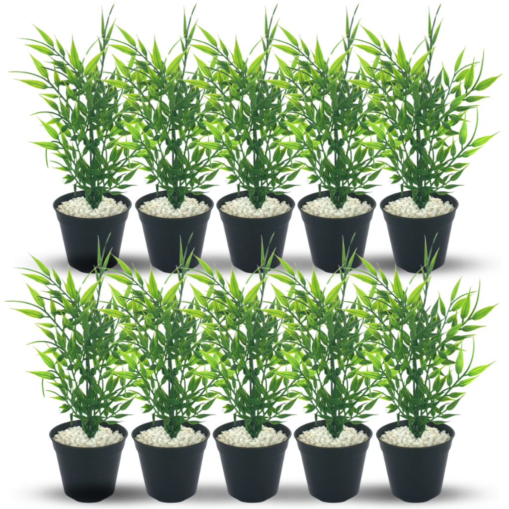 10 Vasinhos Planta Artificial Decoração Mesa Aniversário Casamento