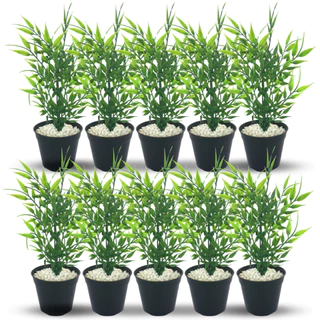 10 Vasinhos Planta Artificial Decoração Mesa Aniversário Casamento