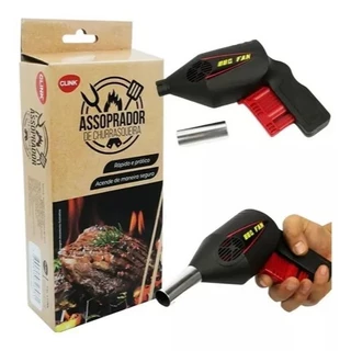 Kit Acendedor Soprador P/ Churrasqueira + Amaciador De Carne