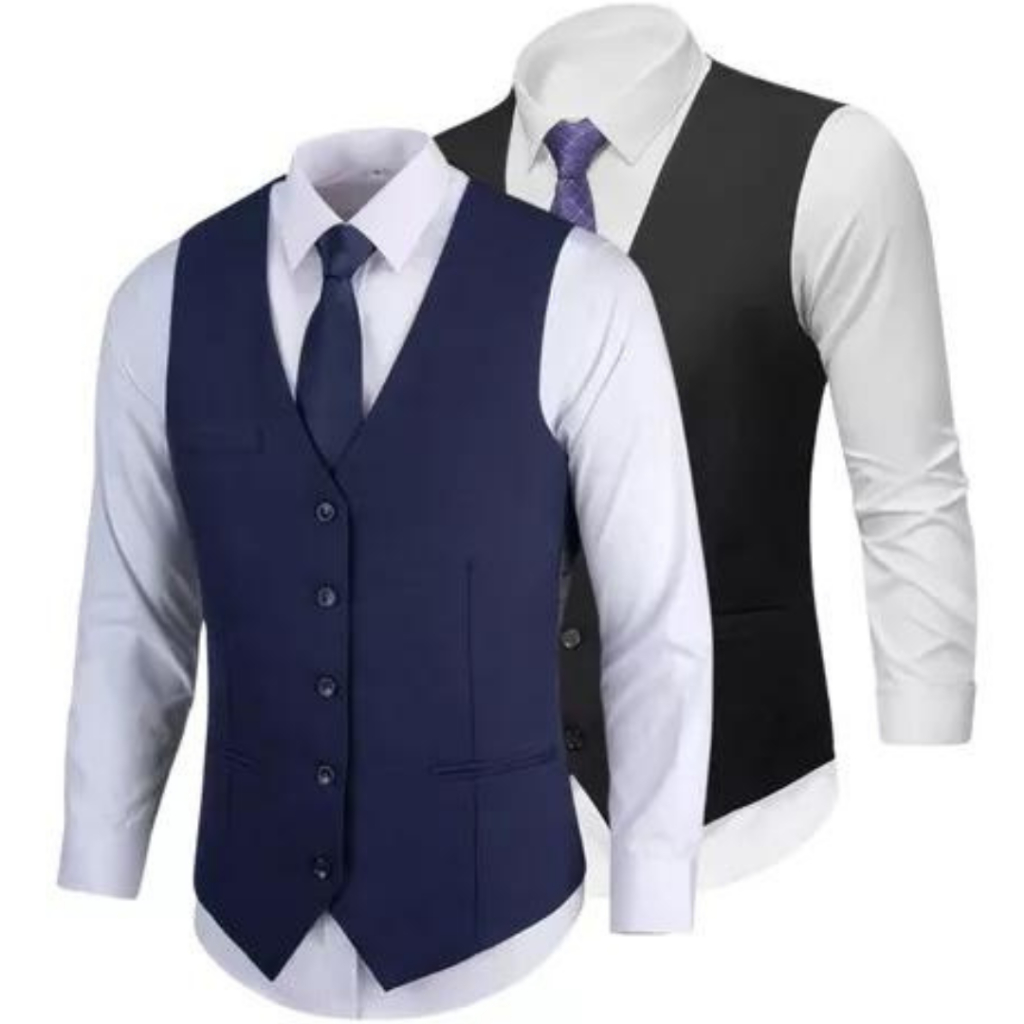 Kit 2 Colete Social Masculino Slim + Gravata Social Premium - Envio ...