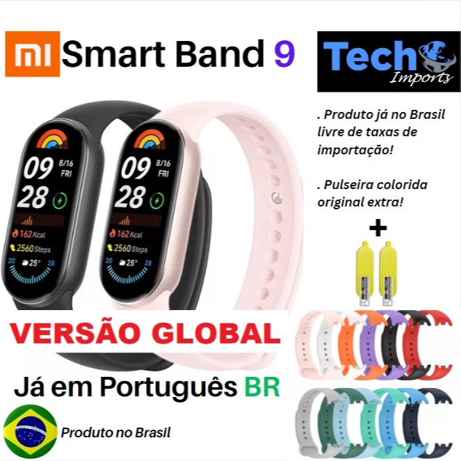 Xiaomi Mi Band 9 - 100% Original - Produto Já No Brasil