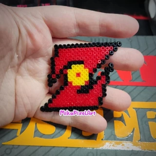 Chaveiro / broche / colar / ímã / totem Logo do Dragon Ball Z em Pixel Art