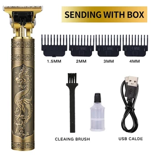 Máquina De Cortar Cabelo Para Barba Masculina Designer Aleatório Elétrico Profissional