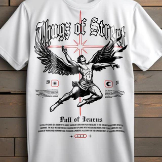 Camisa oversized streetwear 100% algodão PREMIUM ´´´Fall Of Icarus´´