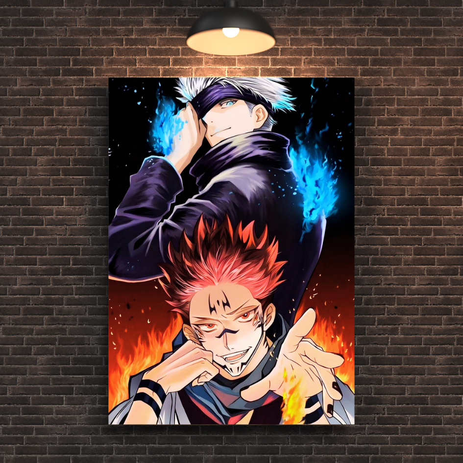 Placas Decorativas Quadros Anime Jujutsu Kaisen MDF 10x15, 20x28