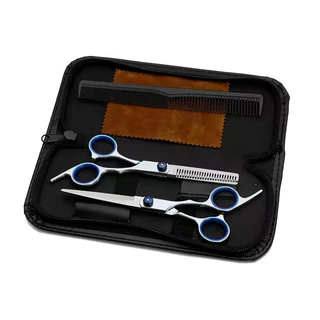 Kit 2 Tesoura De Cabeleireiro Profissional De Aço Inoxidável Corte Ferramentas De Estilo