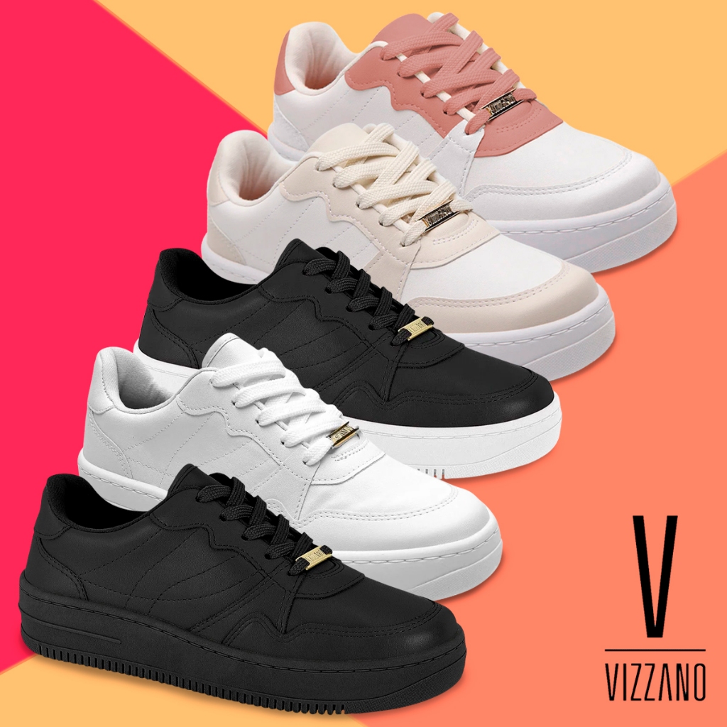 Tenis fashion da moda feminino vizzano