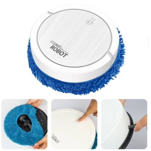 Robô De Limpeza Mop Simula Pano E Seca Baixo Ruído Robozinho