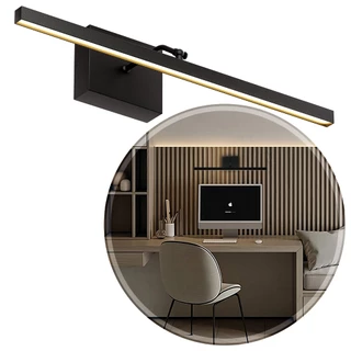 Arandela LED Linear 50cm Espelho Quadro Articulada Interno Alumínio MF507