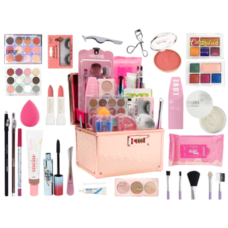 Maleta De Maquiagem Completa Com Corretivo Ruby Rose Linda