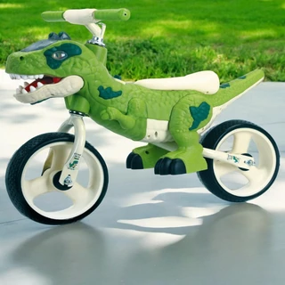 Bicicleta Infantil Menino Aro 12 Dinossauro com Som e Luz Suporta até 25 KG Unitoys