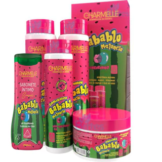 Kit Babablu Melancia C/ Sabonete Íntimo Charmelle Cosméticos