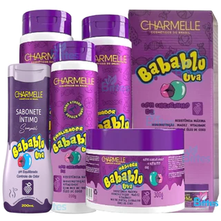 Kit Babablu Uva Com Sabonete Líquido Charmelle Cosméticos