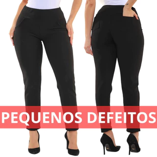 Calça Legging Montaria Feminina Leg Cintura Alta Plus Size PEQUENOS DEFEITOS