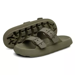 Chinelo Feminino Sandália Duas Tiras Slide Confortável Birken Fivela