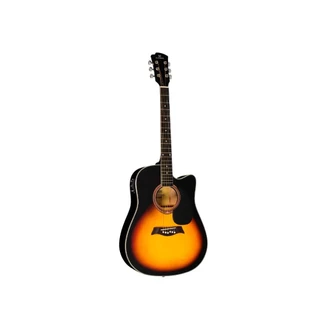 Violão Elétrico Michael Folk Cutaway Cordas De Aço Vmf361 Sm