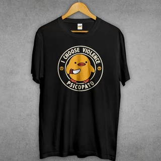 Camiseta Premium Estampada Unissex - I CHOOSE VIOLENCE PSICOPATO