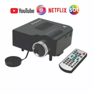 Mini Projetor Portátil Led para jogos, netflix, youtube, novelas.