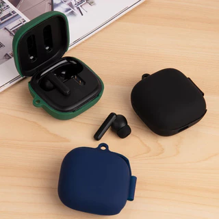 Capa de silicone macia para QCY T13,QCY T13X e QCY T13ANC, capa protetora à prova de poeira, com gancho.
