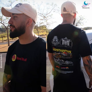 Camisetas escuderia F1 Red Bull Racing 100% algodão unissex