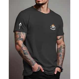 Camiseta Manfinity DIVERSE SKULL Camisa Street Wear Masculina 100% Algodão
