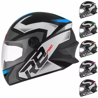 Capacete Moto Fechado Pro Tork R8 Pro Brilhante Lançamento Masculino Feminino Com Viseira Cristal