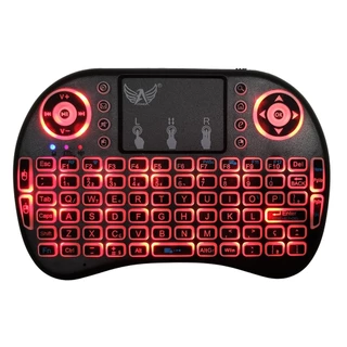 Mini Teclado e Touch Pad Portátil Controle Sem Fio Wireless Iluminado - AL-313_BT