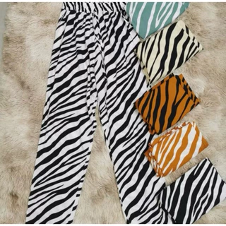 Calça Viscose feminina Listras com Bolsos frontais modelo novo Premium M-5