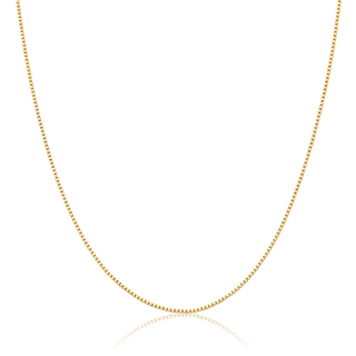 Corrente de Ouro 18k Veneziana 0,85mm 50cm em Oferta na Shopee