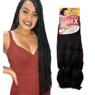 Kanekalon Jumbo Tranças Box Braid MEGAX/HIPERX/SUPERX 400g Fibra Especial
