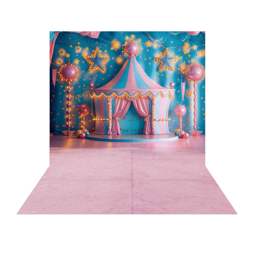 Fundo Fotográfico Circo Rosa Tecido 2,20m x 1,50m F1216 | Shopee Brasil