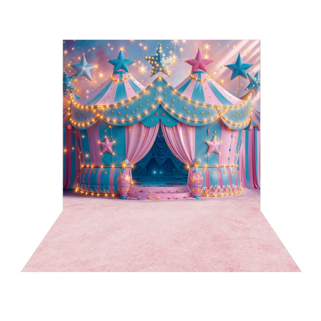 Fundo Fotográfico Circo Rosa Tecido 2,20m x 1,50m F1215 | Shopee Brasil