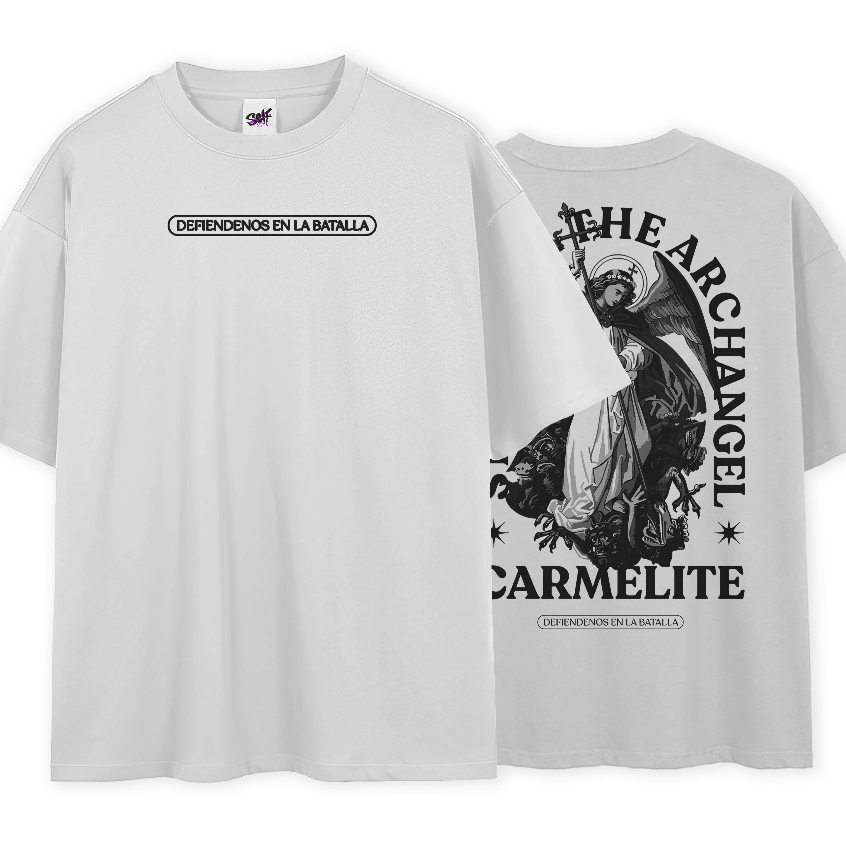 Camiseta Oversized St Michael The Archangel Carmelite Diendenos En