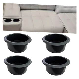 Porta Copos De Embutir Em Sofás Abs Poltrona Mesa Preto 4un