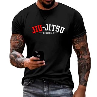 Camiseta Masculina Adulto Infantil Jiu Jitsu Luta UFC Muay Thai Malha Algodão Fresca