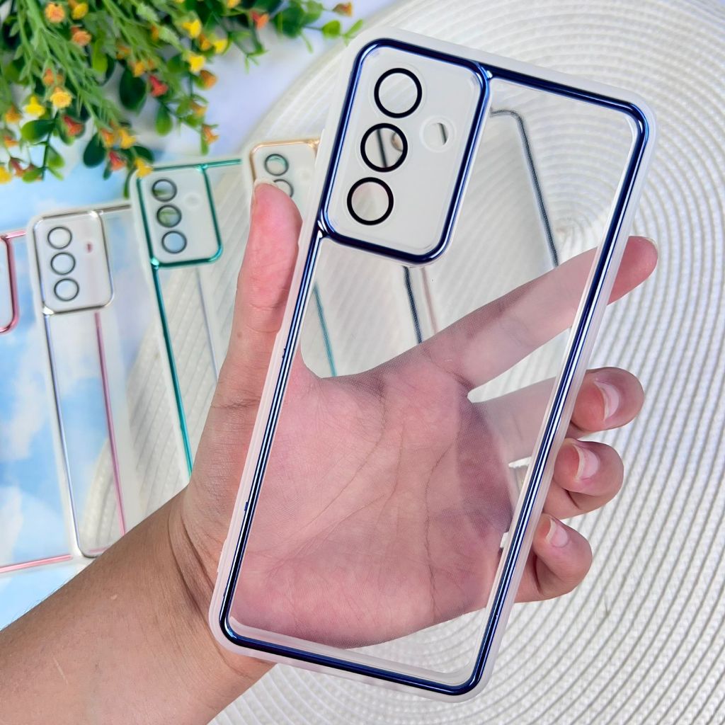 Capa Para Samsung A04S /A13 5G Transparente Com Borda Colorida ...