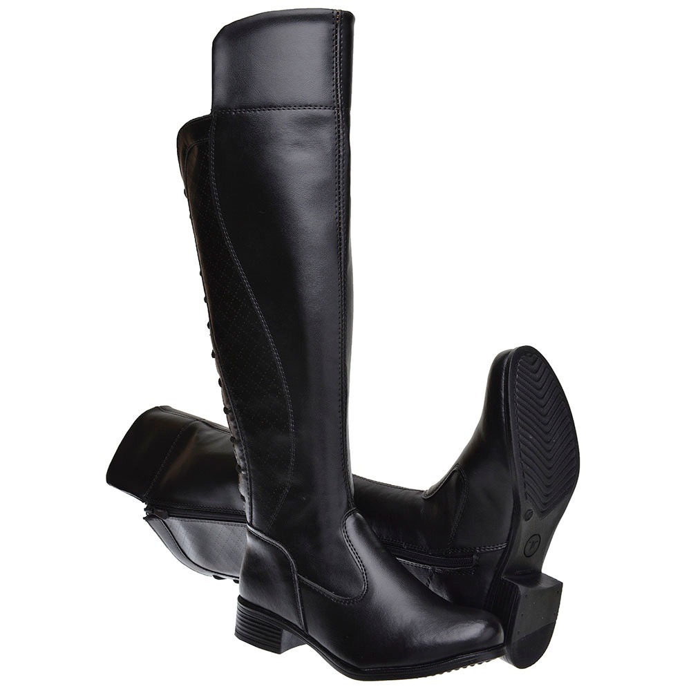 Bota Over Montaria Cano Longo Preto Amarração