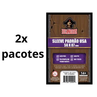 2x Pacotes - Sleeve Padrão USA Bucaneiros (56×87mm)