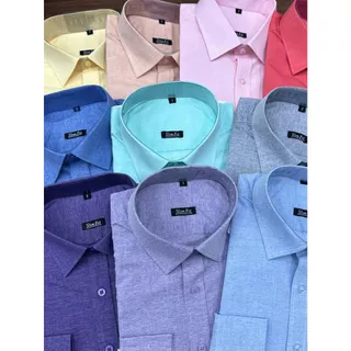 Camisa Social Masculina Slim Mesclada H122