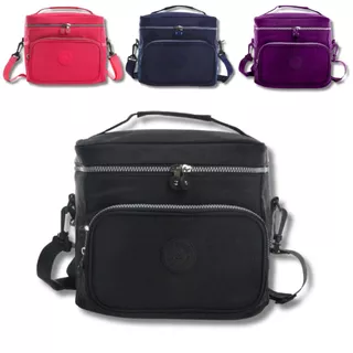 Bolsa Térmica De Mão Quadrado C/ Alça Ajustável Marmita Lancheira P/ Trabalho Tecido Impermeável Top