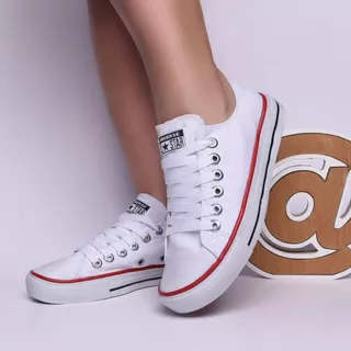 Tênis moda infantil e adulto cano curto chuck promoção