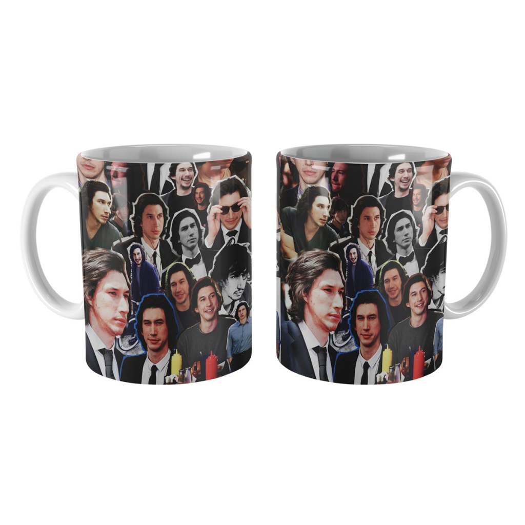 Caneca Adam Driver Artista colagem de fotos ator | Shopee Brasil