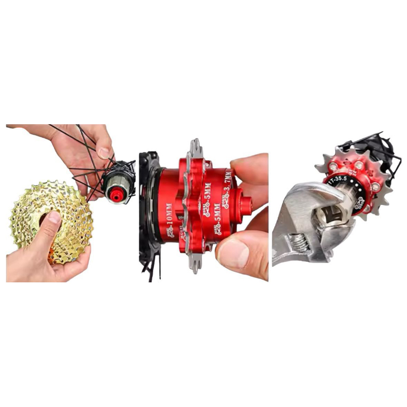 Kit Cog Single Speed Muqzi 15 Dentes e 16 Dentes + Espaçador