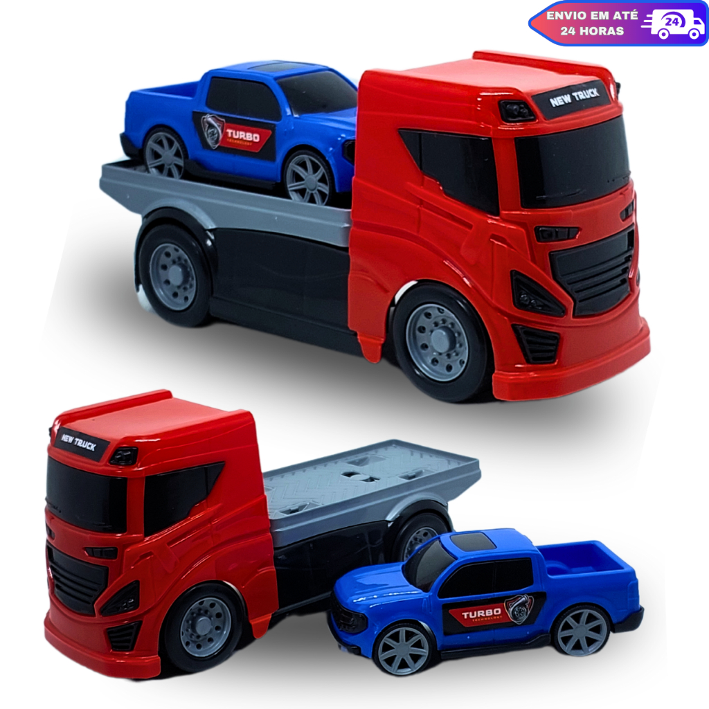 Caminhão Carrinho de Brinquedo Menino Reboque Guincho Grande | Shopee ...