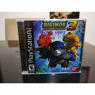 Digimon World 3 com manual - PS1 midia preta