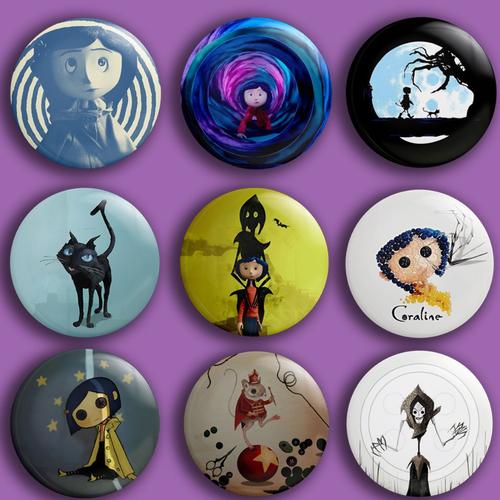 Botton Personalizado Coraline e o Mundo Secreto - Uitário ou Monte seu ...