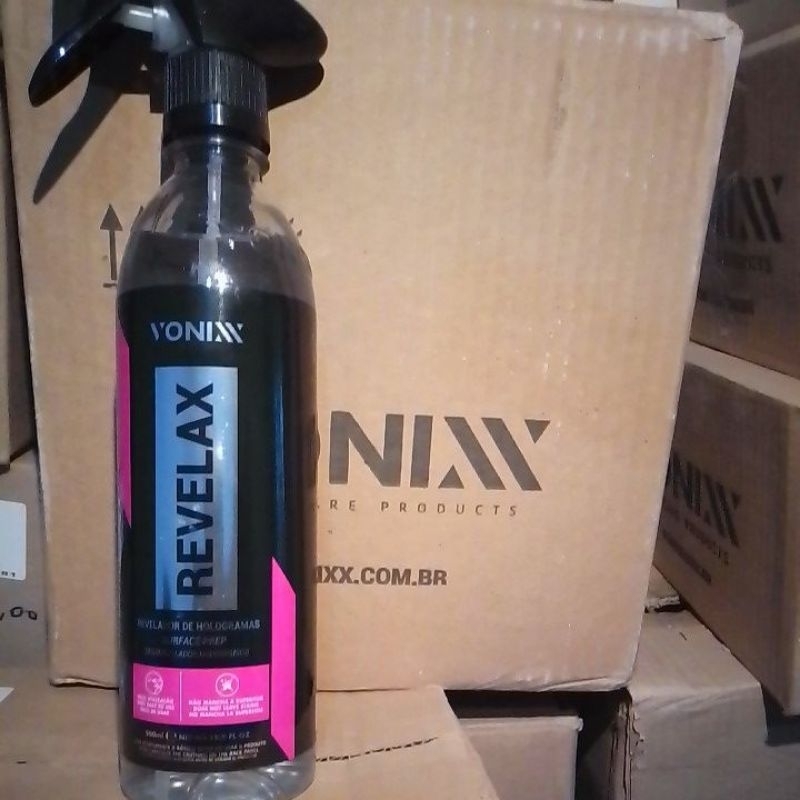 Descontaminante Revelador De Hologramas pintura automóvel Revelax 500ml Vonixx